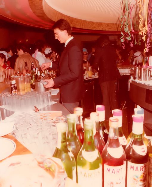 A barman at work A barman at work