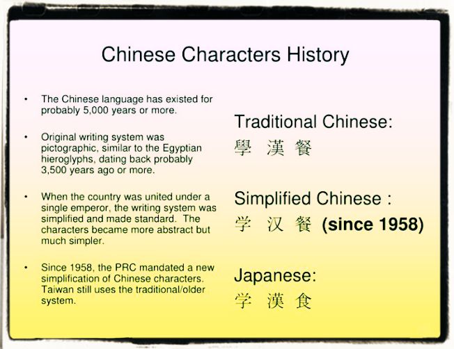 Chinese language history