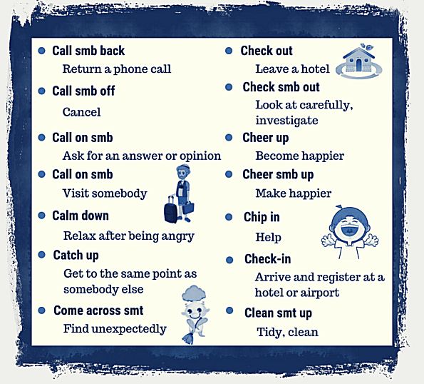 Examples of phrasal verbs