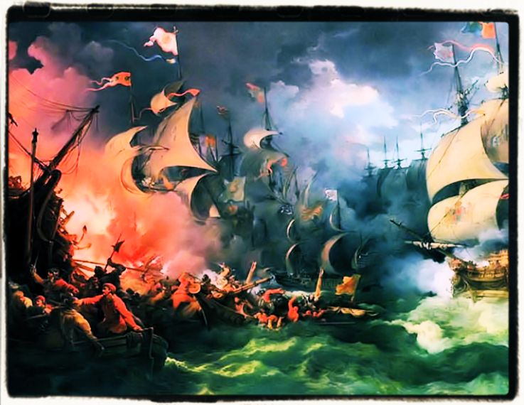 The defeat of the Spanish invincible armada