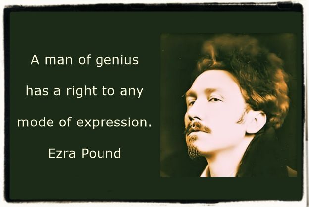 Ezra Pound quote on genius