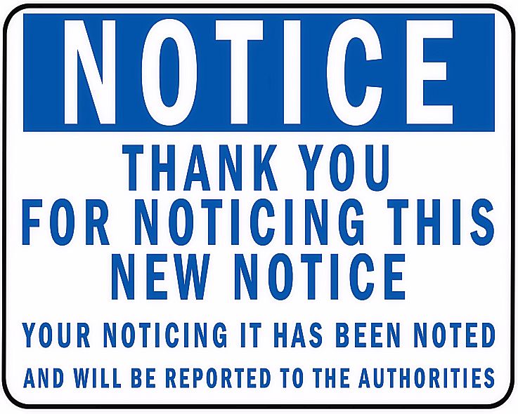 Crazy and funny notices