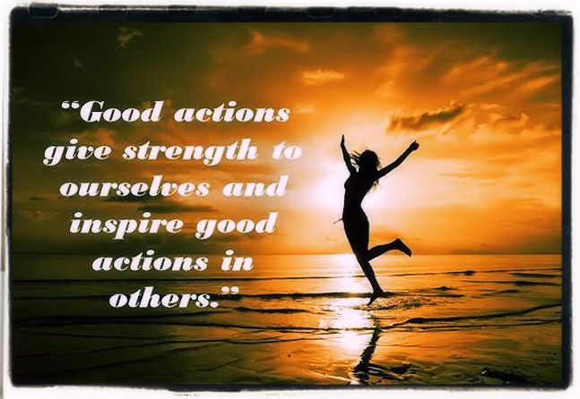Always do good actions