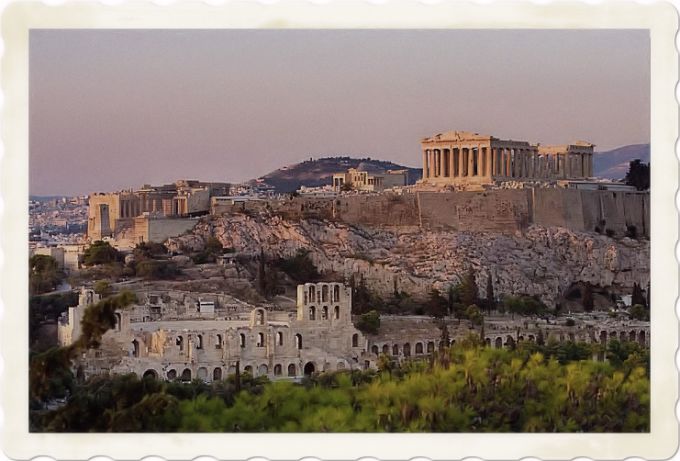 Greek town architecture