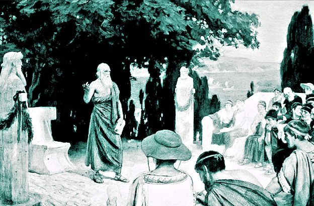 Hippocrates teaching his students