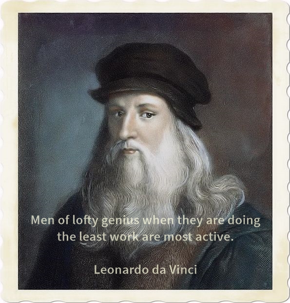 Leonardo Da Vinci quote on genius