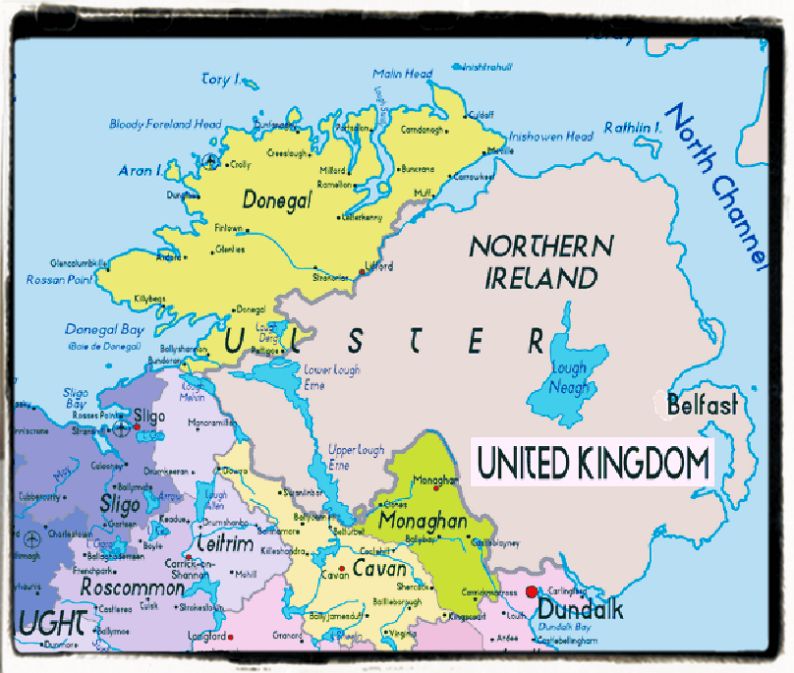 Map of Ulster