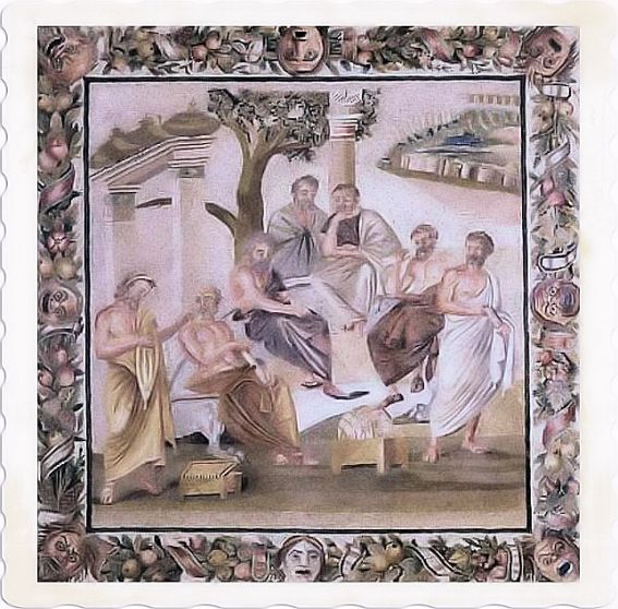 Plato with his students