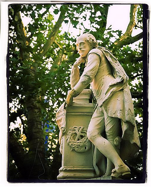 Shakespeare statue in poets corner