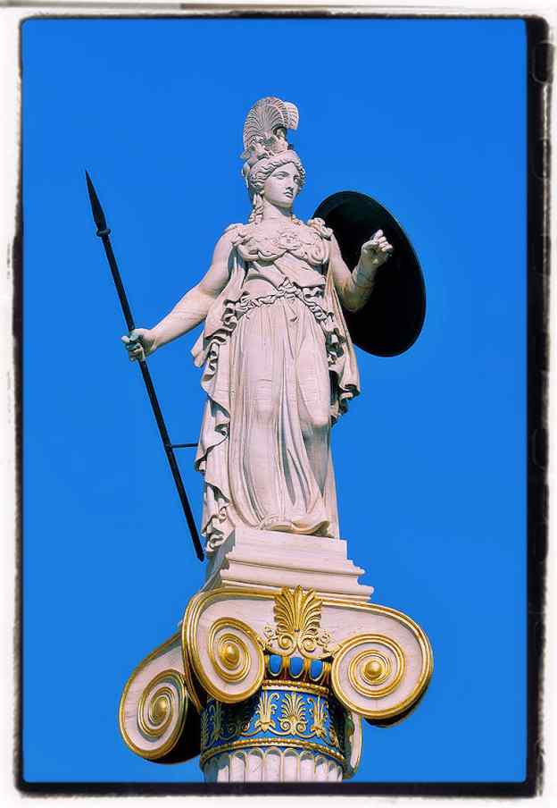 Statue of Athena Shake-spear allusion