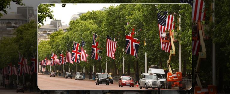 The world of English navigation map