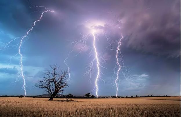 Thunder and lightening