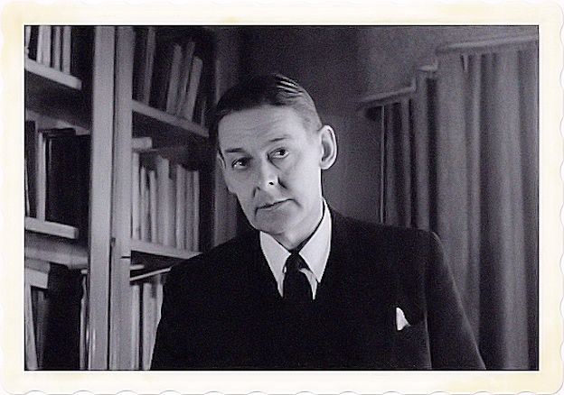 T.S. Eliot in the library T.S. Eliot in the library
