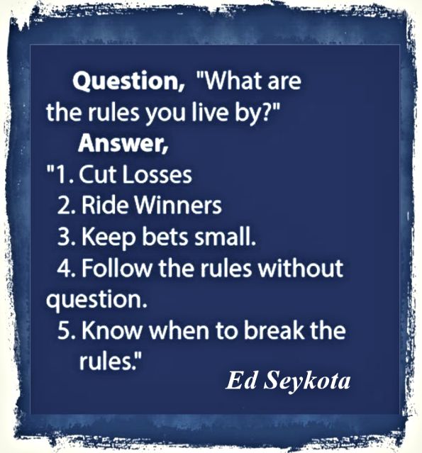 Twenty great trading advices