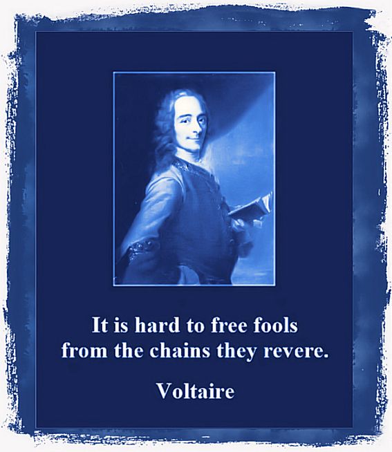 Voltaire quote on fools